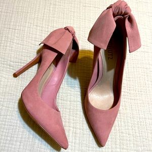 High heels with bow- perfect birthday or special occasion shoes.